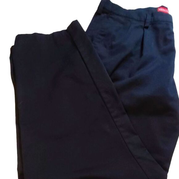 Merona Slacks Men's Black Pleated Tailored Classic sz 38/32 - Picture 10 of 13